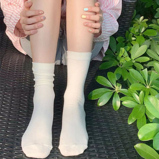 Tất vớ nữ cổ trung cotton mềm mại thông thoáng dễ phối giày KingShop T786