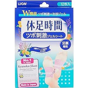 18 Miếng dán thư giãn chân LION Kyusokujikan/ -sản xuất tại Nhật Bản