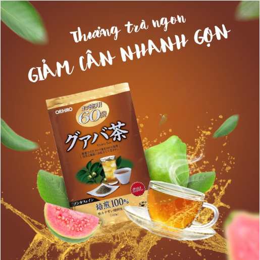 Ảnh Trà giảm cân Orihiro hỗ trợ thanh lọc thải độc giảm mỡ thừa Nhật Bản 60 gói 3
