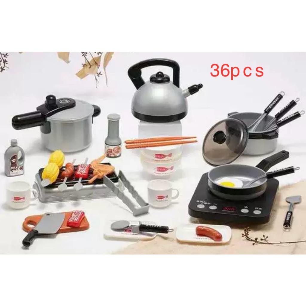 Bộ đồ chơi nấu ăn nhà bếp 36 món cho các bé yêu