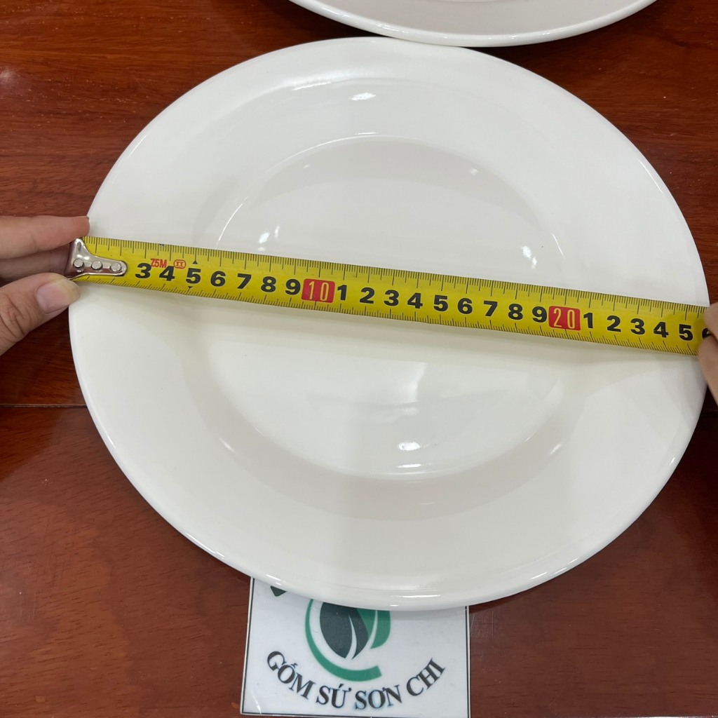 DĨA CẠN TRÒN TRẮNG THÔ lẻ món (Có 2 size: Dĩa size 10, size 12 ...