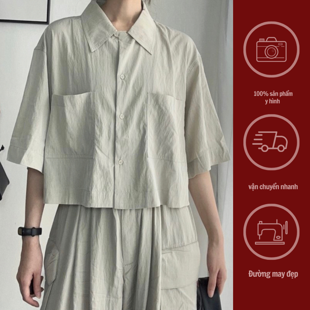 GINKO CLOTHING_Sét đũi gió phong cách Minimalism_SETGC2310