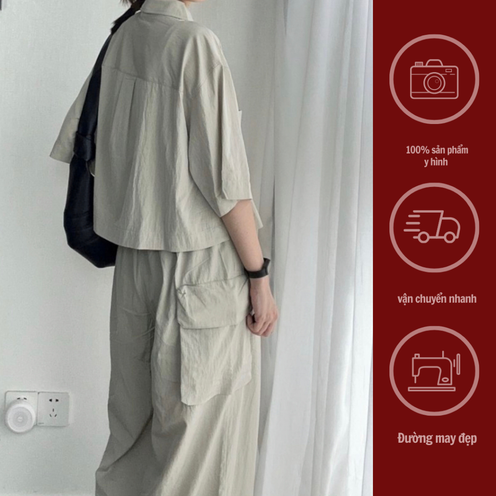 GINKO CLOTHING_Sét đũi gió phong cách Minimalism_SETGC2310