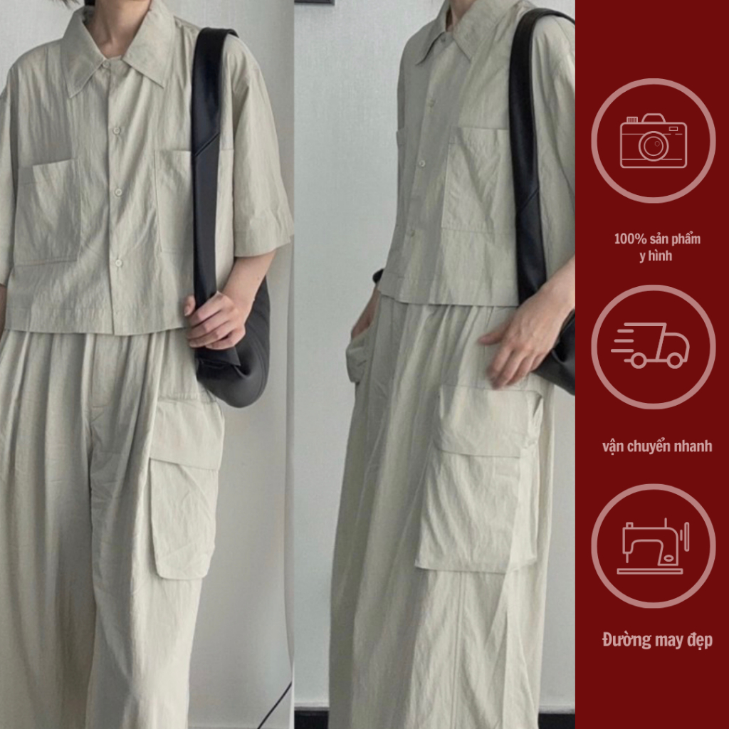 GINKO CLOTHING_Sét đũi gió phong cách Minimalism_SETGC2310