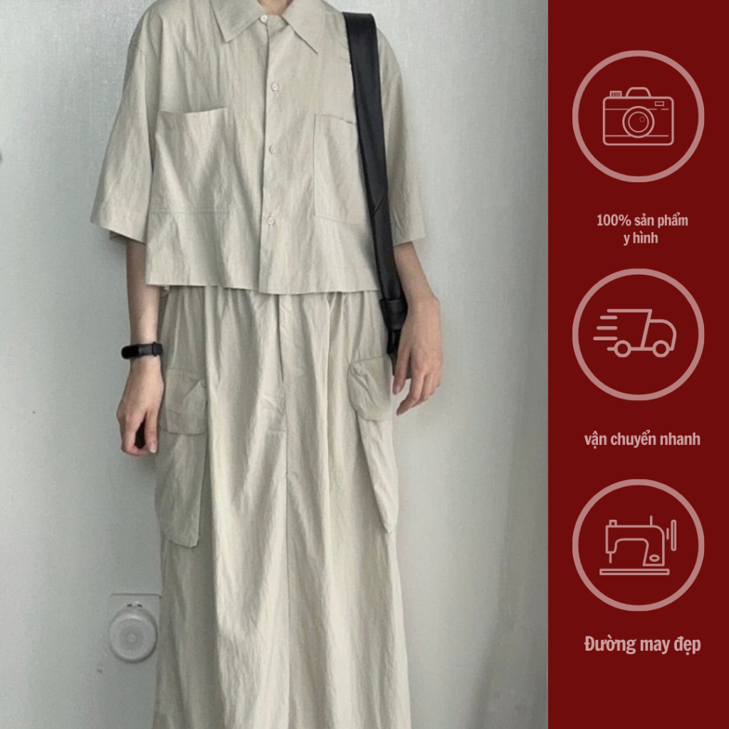 GINKO CLOTHING_Sét đũi gió phong cách Minimalism_SETGC2310