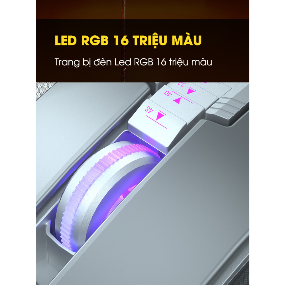 Chuột Gaming Chính Hãng DEIOG G2 Led RGB 16 Triệu Màu 2400 DPI macro app game moba FPS ghìm tầm