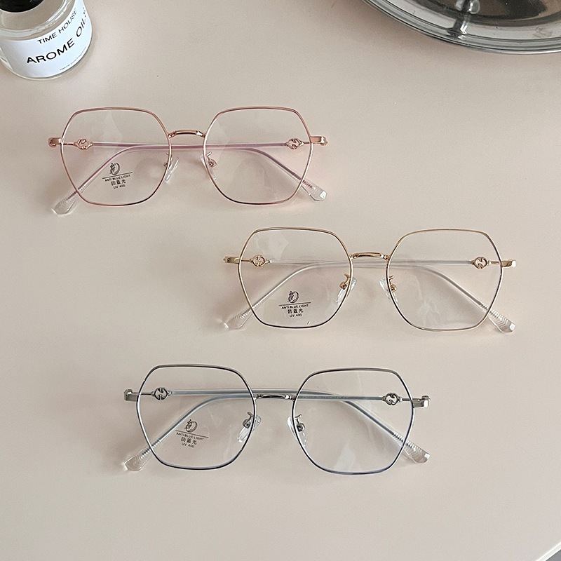 Gọng kính cận thời trang nữ nam mắt kính không độ chống tia UV ánh sáng xanh phong cách Hàn Quốc thay được mắt cận 575