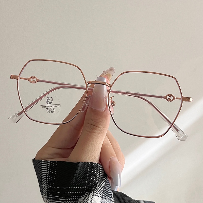 Gọng kính cận thời trang nữ nam mắt kính không độ chống tia UV ánh sáng xanh phong cách Hàn Quốc thay được mắt cận 575