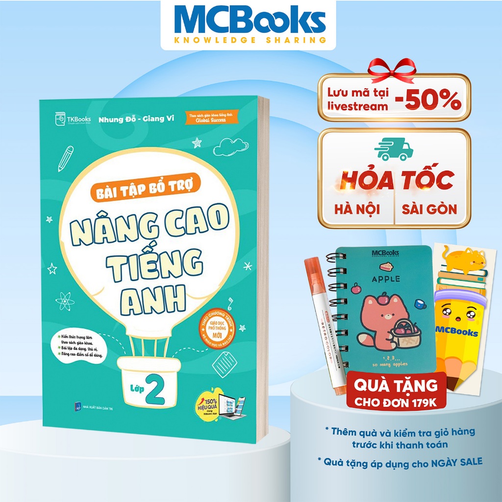 Sách - Bài tập bổ trợ nâng cao tiếng Anh lớp 2 - Theo Chương Trình Sách Giáo Khoa