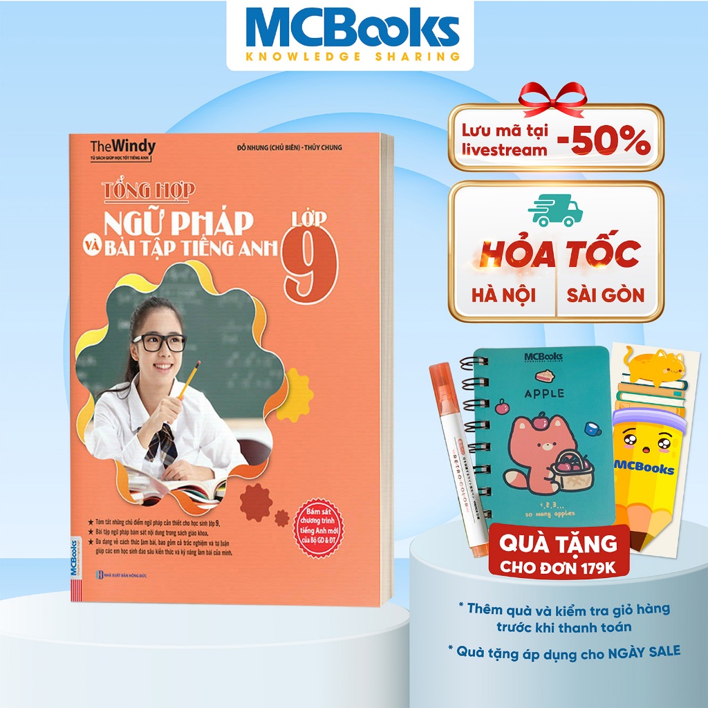 Sách - Tổng Hợp Ngữ Pháp Và Bài Tập Tiếng Anh Lớp 9