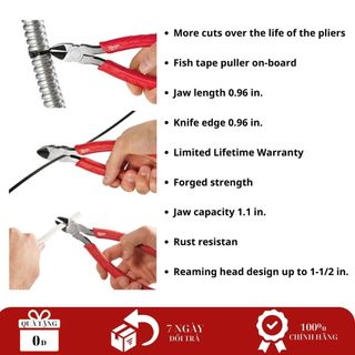 Kìm cắt 48-22-6108 cắt dây đa năng, kìm cắt dây điện, cắt dây cáp, bền chống gỉ sắt