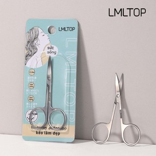 Kéo Cắt Tỉa Lông Mày Mũi Cong Nhọn Thép Không Gỉ Cao Cấp - LMLTOP
