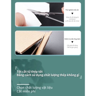 Kéo Cắt Tỉa Lông Mày Mũi Cong Nhọn Thép Không Gỉ Cao Cấp - LMLTOP