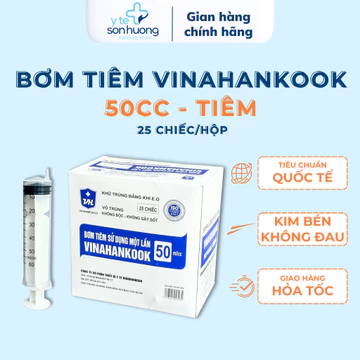 Bom tiem 1 lan 50ml-Kim tiêm 50cc VINAHANKOOK SỬ DỤNG 1 LẦN