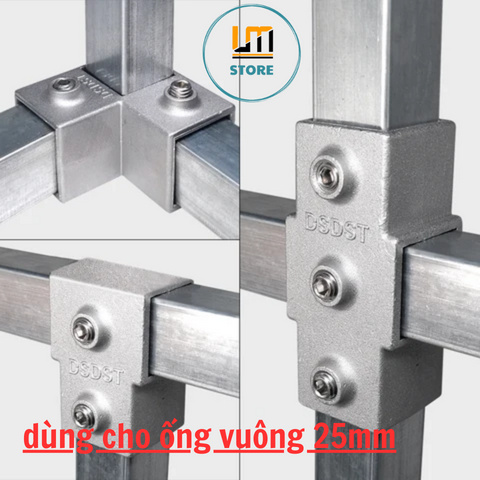 Khớp nối nhanh sắt hộp vuông, inox kích thước 25mm x 25mm | LM store ...