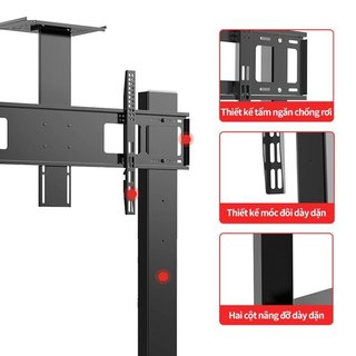 Giá Treo Tivi Di Động ErgoTek E1900 32 - 70 Inch Kệ Treo TiVi Có Bánh Di Chuyển