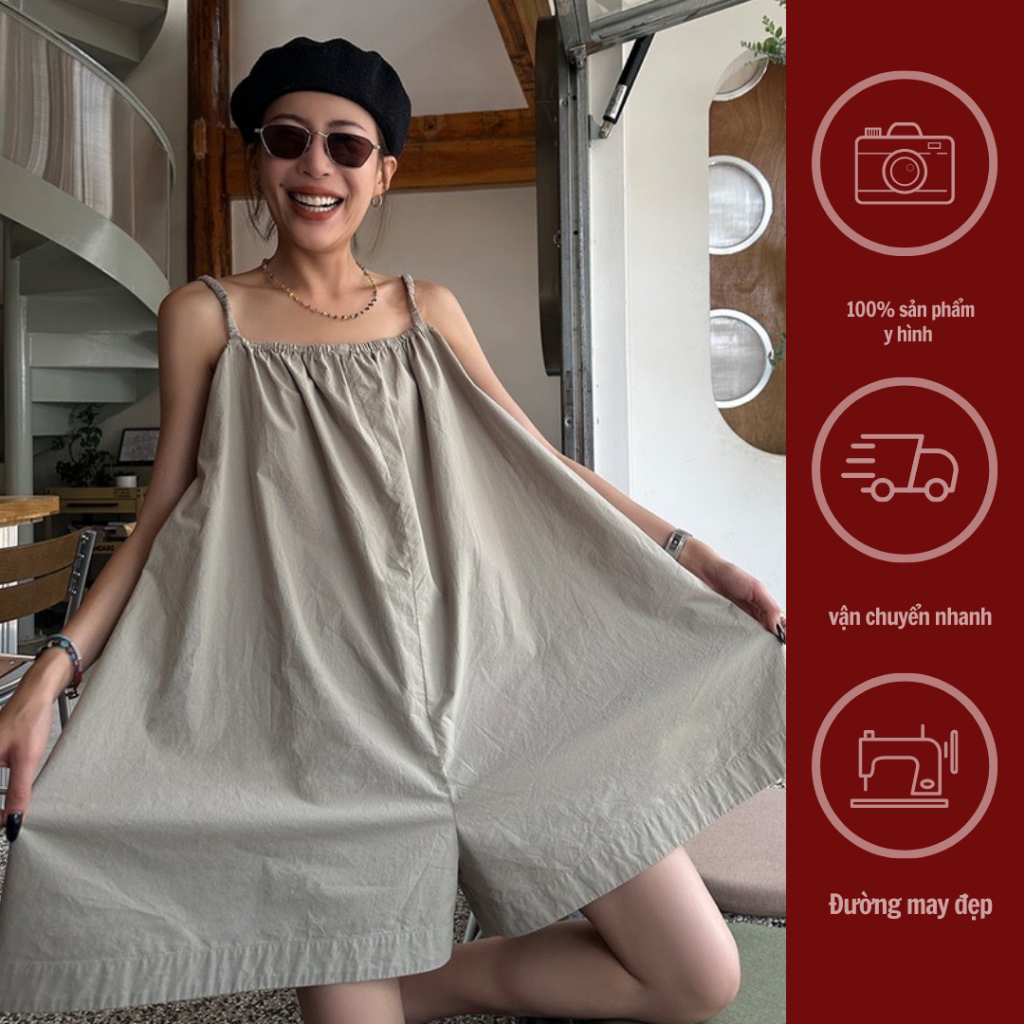 GINKO CLOTHING_Set Jump 2 Dây Hở Lưng Form Rộng Cực Xinh_Phong Cách Trẻ Trung Năng Động_SETGC2304