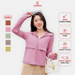 (Có sẵn)4NHF05 Áo chống nắng Nữ Cardina Trendy 2 tầng thân Chất Liệu Thun Lạnh Cao Cấp 4NHF05