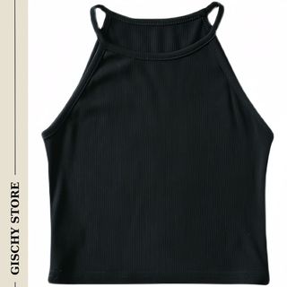 A05-Áo Croptop Ba Lỗ SẴN MÚT NGỰC GISCHY Thiết Kế Kiểu Dáng Basic Tôn Body Áo Ngắn Sát Nách Chất Tăm Lạnh Siêu Mát