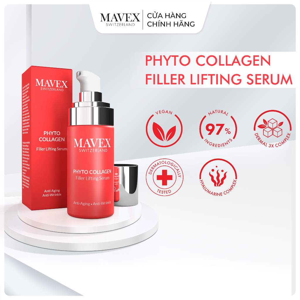 Tinh chất Mavex Phyto Collagen giảm dấu hiệu lão hoá và nếp nhăn 30ML