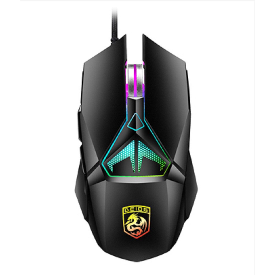 Chuột Máy Tính Gaming Chính Hãng DEIOG A5 Led RGB 7 Chế Độ Thiết Kế Hầm Hố Phù Hợp PC Laptop