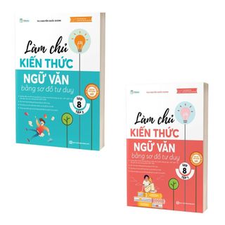 Sách - Combo Làm chủ kiến thức Ngữ Văn 8 bằng sơ đồ tư duy