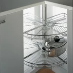 Kệ Bếp Tổng Kho Phụ Kiện Hundy - Mâm Xoay Góc 3/4 Inox Sáng Bóng 2 Tầng Bền Bỉ Tiện Lợi Tải Trọng 25Kg — ảnh 2