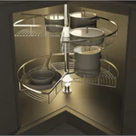 Kệ Bếp Tổng Kho Phụ Kiện Hundy - Mâm Xoay Góc 3/4 Inox Sáng Bóng 2 Tầng Bền Bỉ Tiện Lợi Tải Trọng 25Kg — ảnh 7