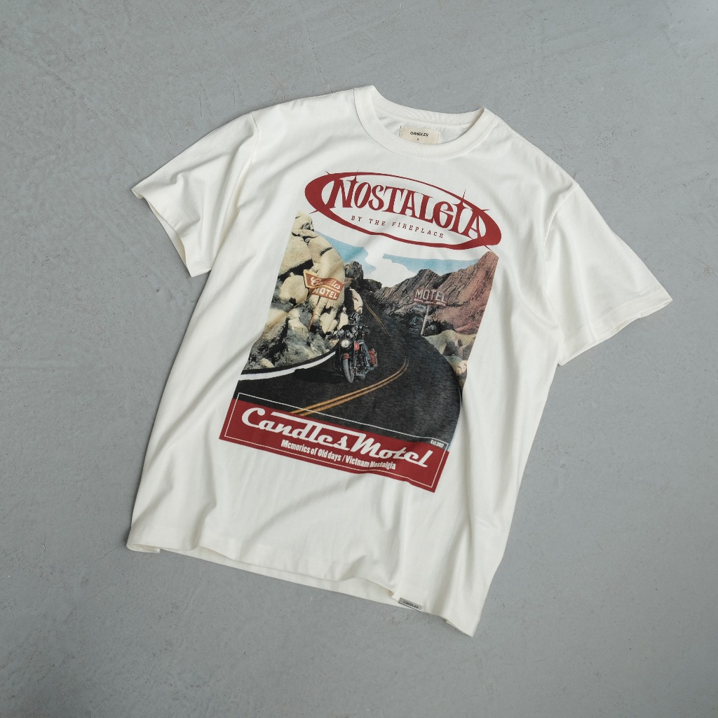 Áo Thun Candles Motel Oversize Tee Unisex | BigBuy360 - bigbuy360.vn