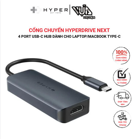 [Hoả Tốc HCM] Cổng Chuyển Hyperdrive Next 4 Port Usb-C Hub Dành Cho ...