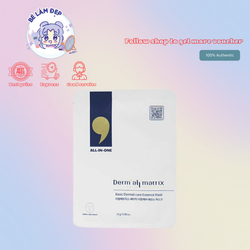 ( Màu trắng ) Mặt Nạ Derm all Matrix Basic Dermal Care Essence Mask ...