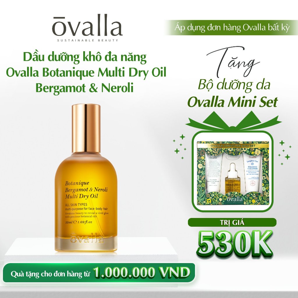 Dầu Dưỡng Khô Đa Năng Ovalla Botanique Bergamot & Neroli Multi Dry Oil ...
