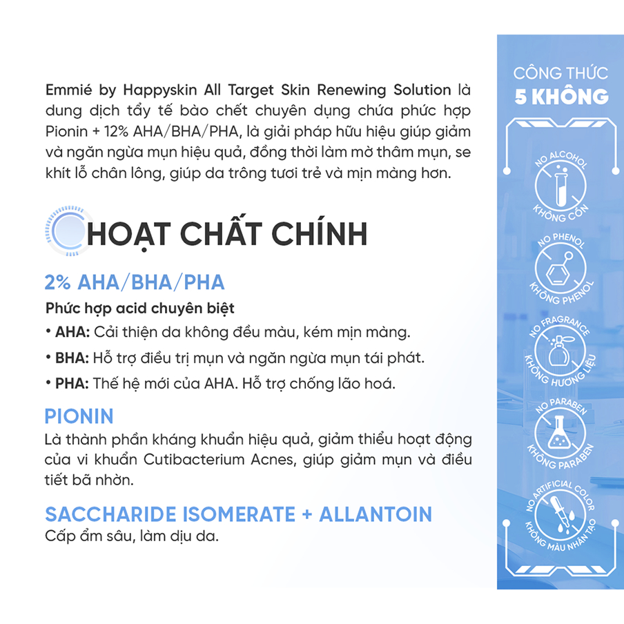 Ảnh Dung Dịch Tẩy Tế Bào Chết All Target Skin Renewing Solution Pionin + 12% AHA/BHA/PHA 120ml 3