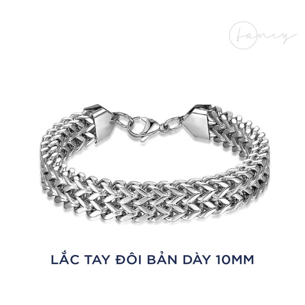 Vòng tay unisex thép titan không gỉ, lắc tay nam nữ phụ kiện thời trang Fancy nhiều mẫu tùy chọn