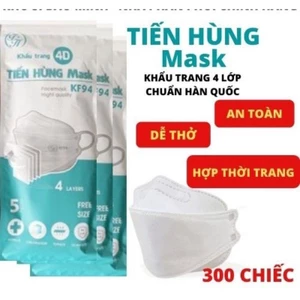 SIP 2H HOẢ TỐC HCM Khẩu trang Tiến Hùng 4 lớp KF94 chống bụi mịn và kháng khuẩn cao cấp Hàn Quốc