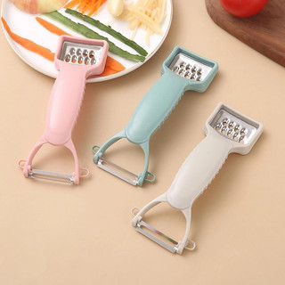 Dao bào đa năng inox 2 đầu nhiều màu siêu bén cao cấp - Dao gọt củ quả bằng lúa mạch đa năng