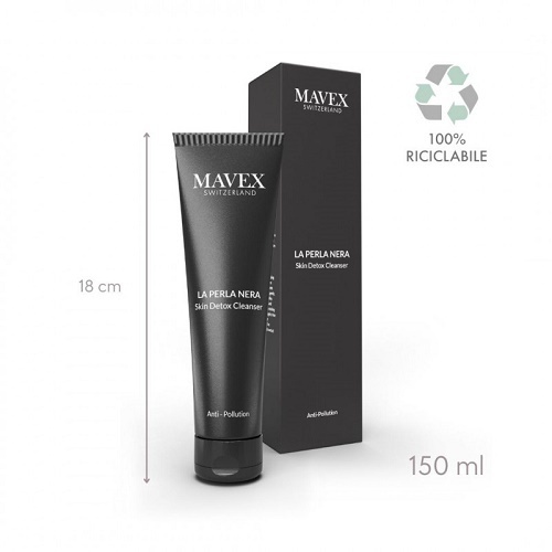 Sữa rửa mặt Mavex La Perla Nera than hoạt tính làm sạch sâu, săn chắc da 150ML