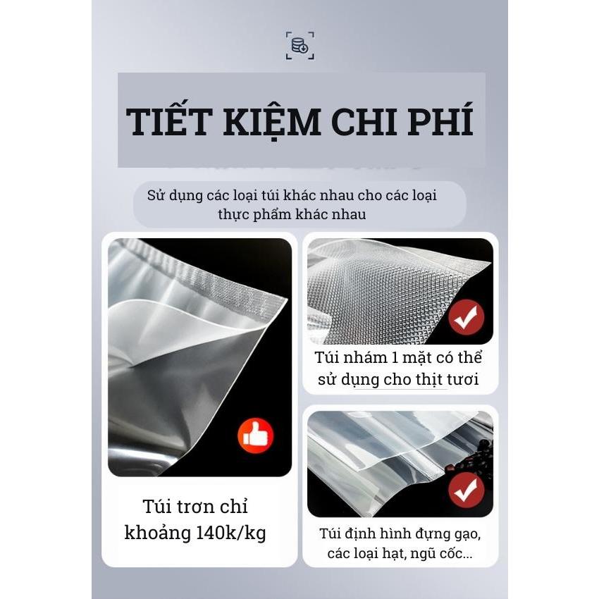 Máy hút chân không Shineye PW300A không kén túi - Hút được tất cả các loại túi trơn, túi nhám, túi chè, túi định hình