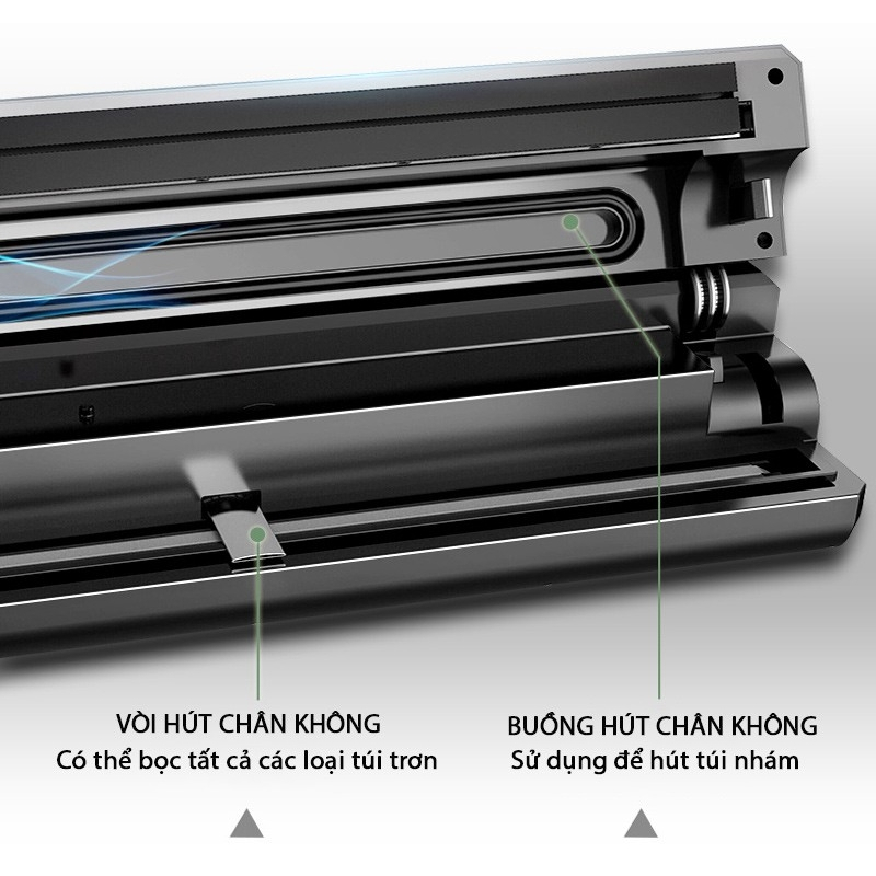 Máy hút chân không Shineye P400 Không kén túi - hút mọi bao bì, sử dụng liên tục 24h, đường hàn 40cm
