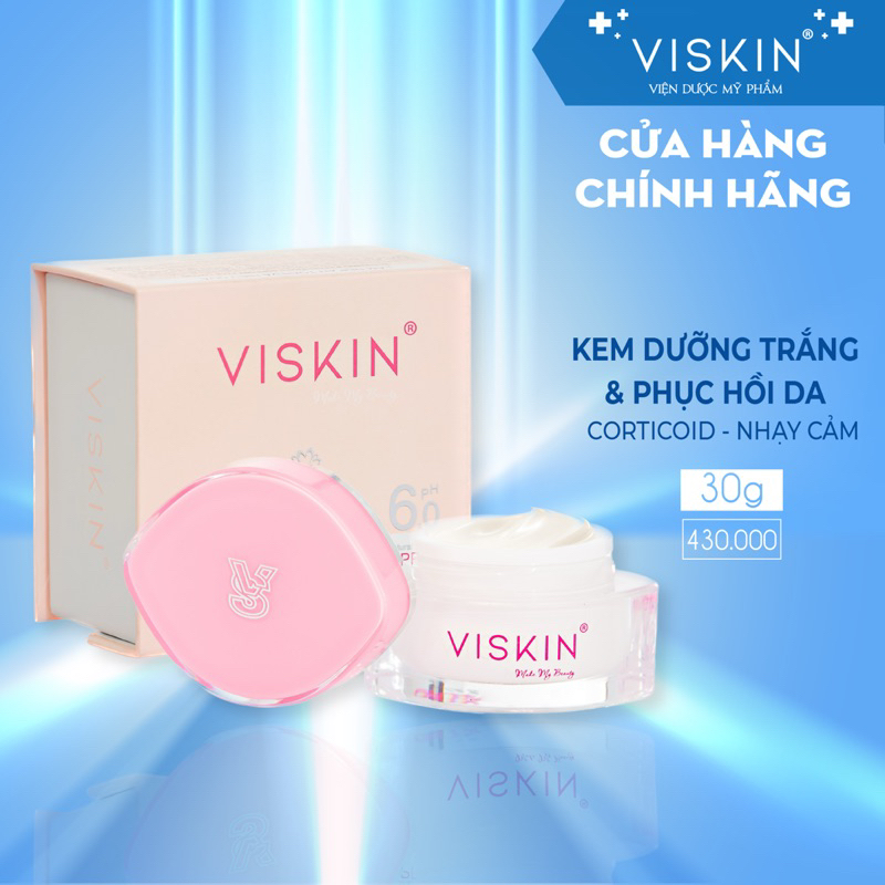 Ảnh Kem dưỡng trắng hỗ trợ phục hồi da VISKIN - 30g [CHÍNH HÃNG] 1