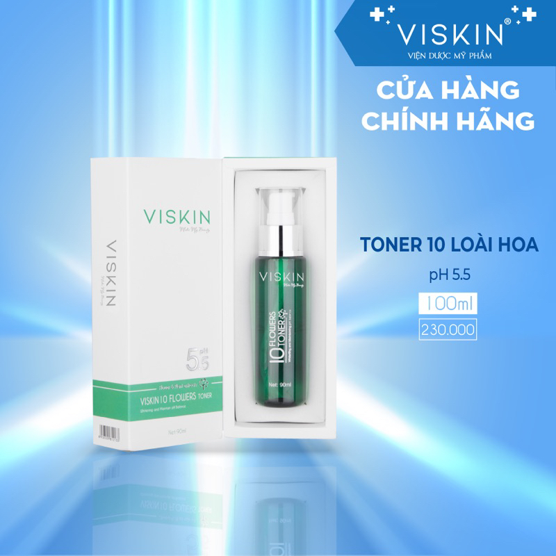 Ảnh Toner 10 loài hoa VISKIN - 100ml [CHÍNH HÃNG] 1