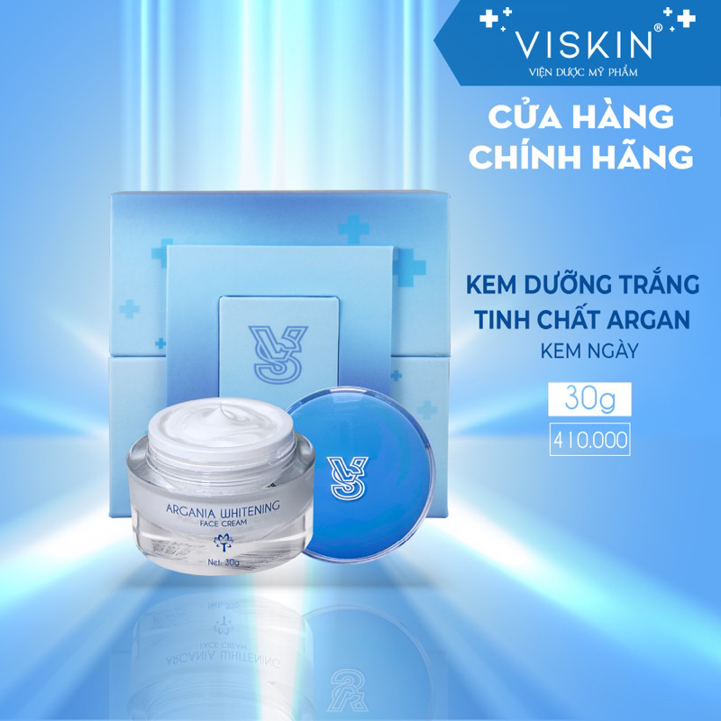 Ảnh Kem dưỡng trắng VISKIN tinh chất Argan - 30g [CHÍNH HÃNG] 1