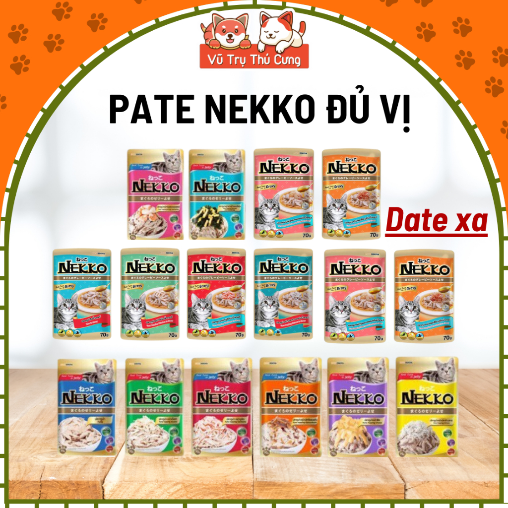 Pate Nekko Thái Lan Cho Mèo Mọi Lứa Tuổi 70g