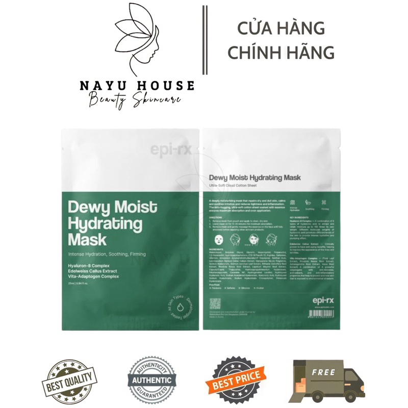 [HÀNG CÔNG TY] MẶT NẠ CẤP ẨM EPI-RX DEWY MOIST HYDRATING MASK 25ML ...