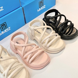 Dép Sandal Chiến Binh MG Baby Đan Chéo Quai Chun Co Giãn Da PU Mềm Mại Phong Cách Hàn Quốc (SD38)