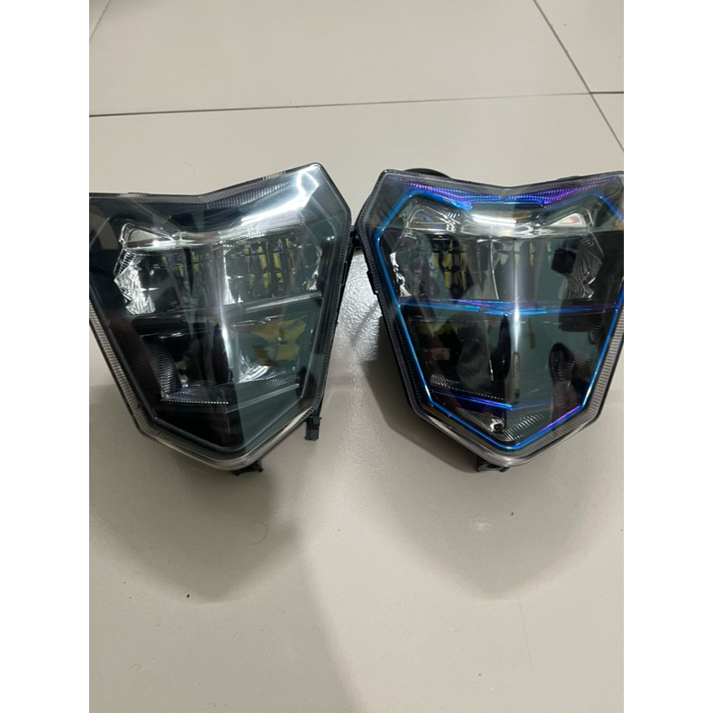 Đèn zinpat Xmen 2 Tầng màu titan cho xe điện Xmen ( lắp mặt nạ bi cầu)