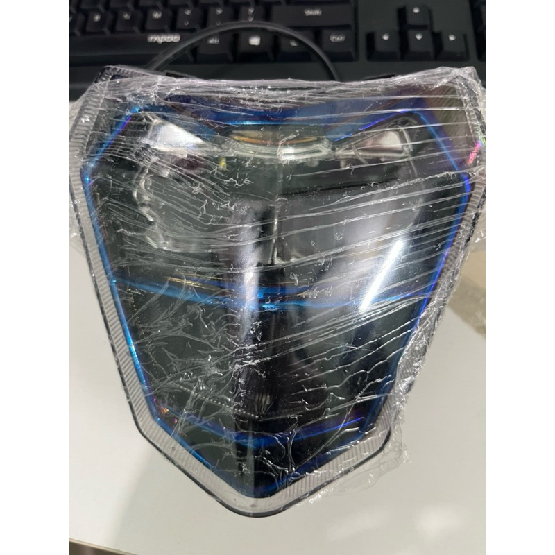 Đèn zinpat Xmen 2 Tầng màu titan cho xe điện Xmen ( lắp mặt nạ bi cầu)