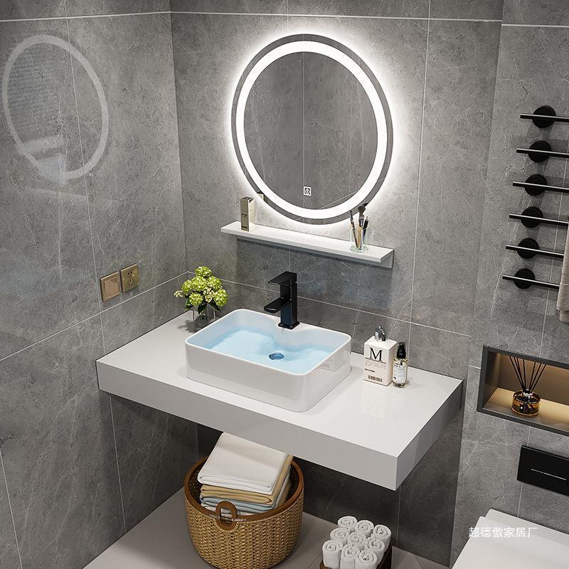 Gương trang điểm đèn led cảm ứng 3 màu NHU Y DECOR treo bàn trang điểm, bồn rữa tay, treo nhà tắm nút cảm ứng cực nhạy