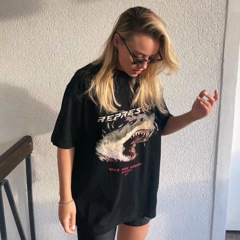 [VẢI 250 GSM] Áo Thun Shark Cá Mập Unisex Form Rộng Vải 250GSM 100% Cotton Premium Cao Cấp - AP682