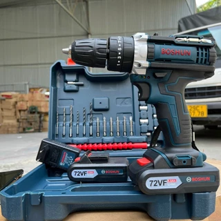 (LOẠI I) Máy Khoan Bê Tông, Bắt Vít 36V - TẶNG Kèm 24 Chi Tiết - 3 Chức Năng 100% Lõi Đồng - 2 Pin Chuẩn 5 CELL